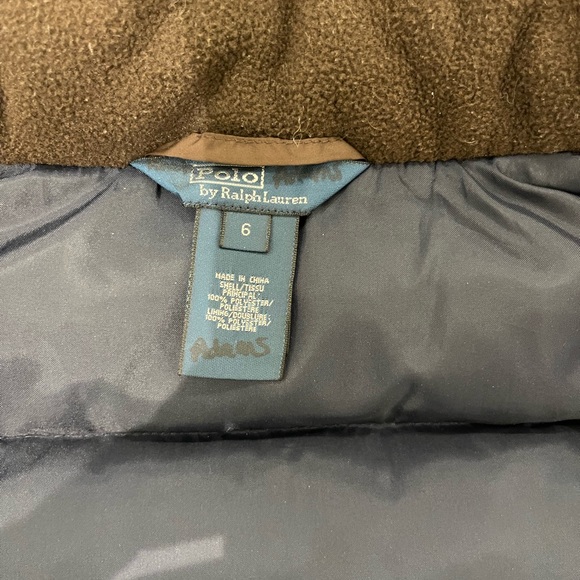 Boys size 6 brown Polo Ralph Lauren jacket - Picture 2 of 6